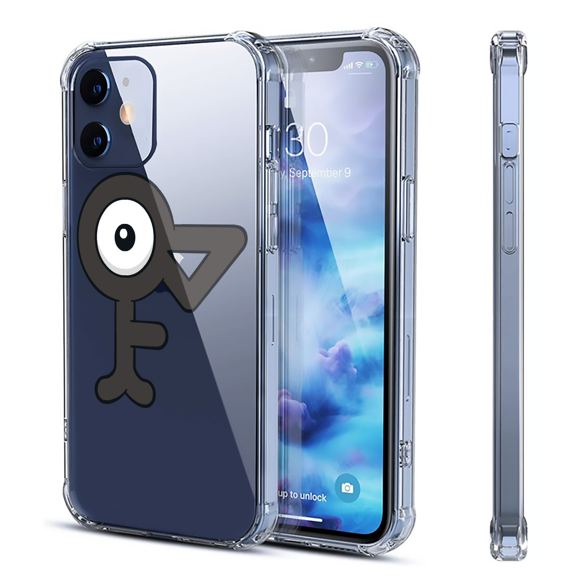 （画像用） ポケットモンスター Pokémon 【iPhone 12シリーズ対応】透明スマホケース（クリアソフトケース）